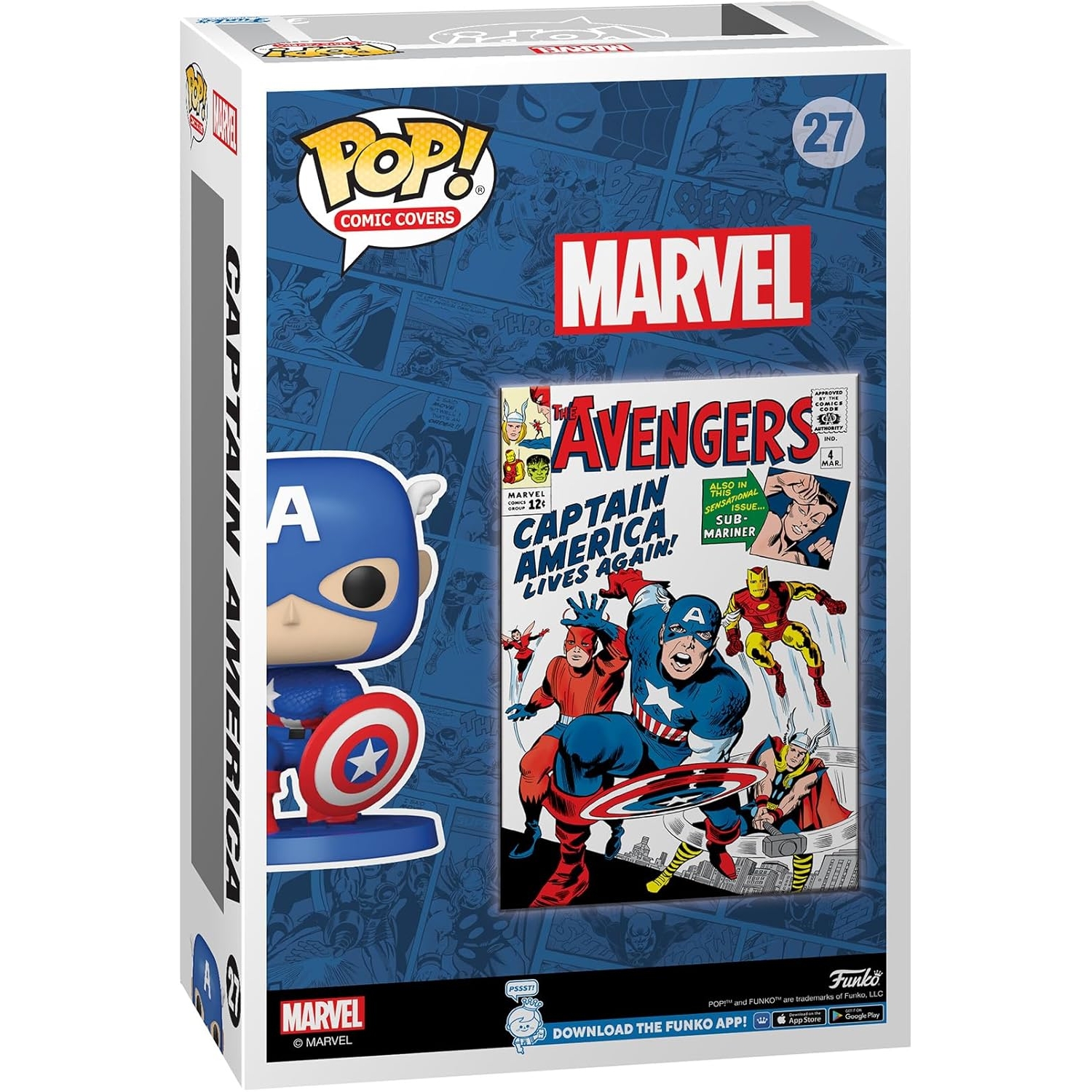Funko POP! Marvel Cover Captain America No.27 Pop! Funko
