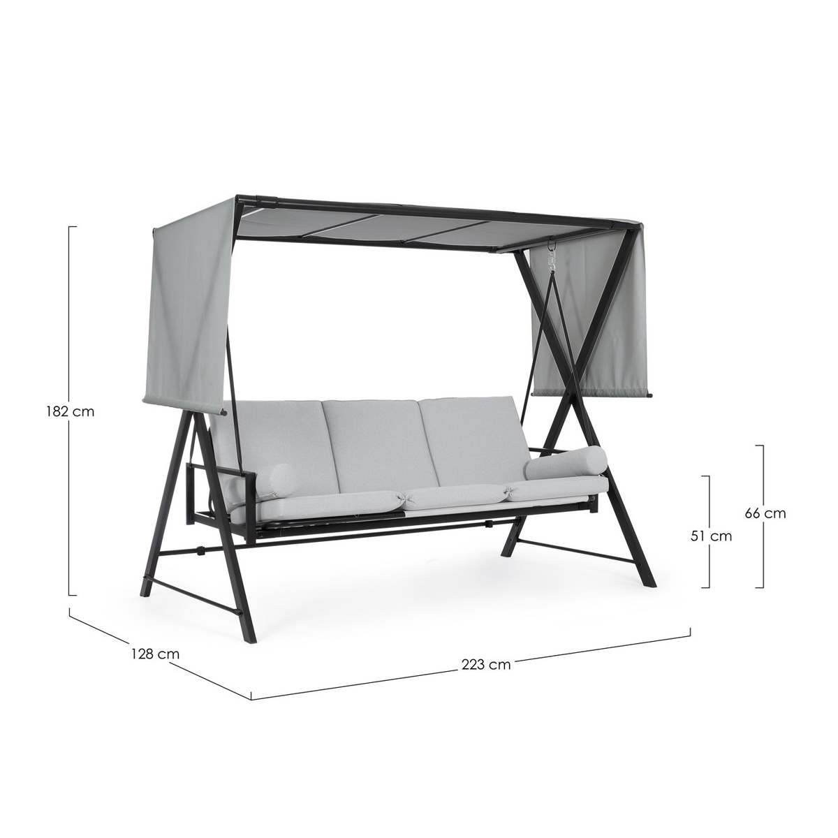 Dondolo Lounge 3 Posti  - Modello Pompei Bizzotto