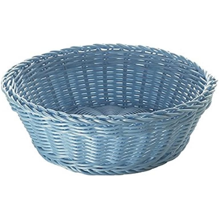Excelsa cestino tavola per alimenti intrecci turchese diametro 20 cod.41244