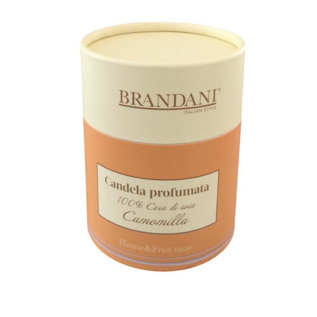 Brandani scented candle chamomile essence yellow glass cod.51352 Brandani