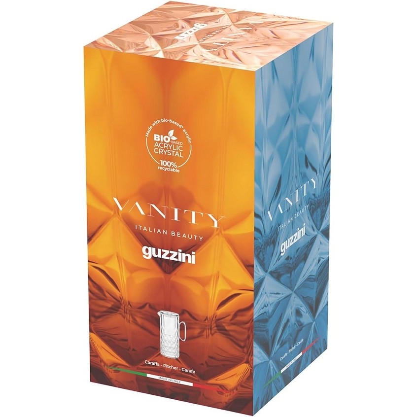 Guzzini Vanity brocca caraffa Malva trasparente Lt.1,75 cod.131200TE280 Guzzini