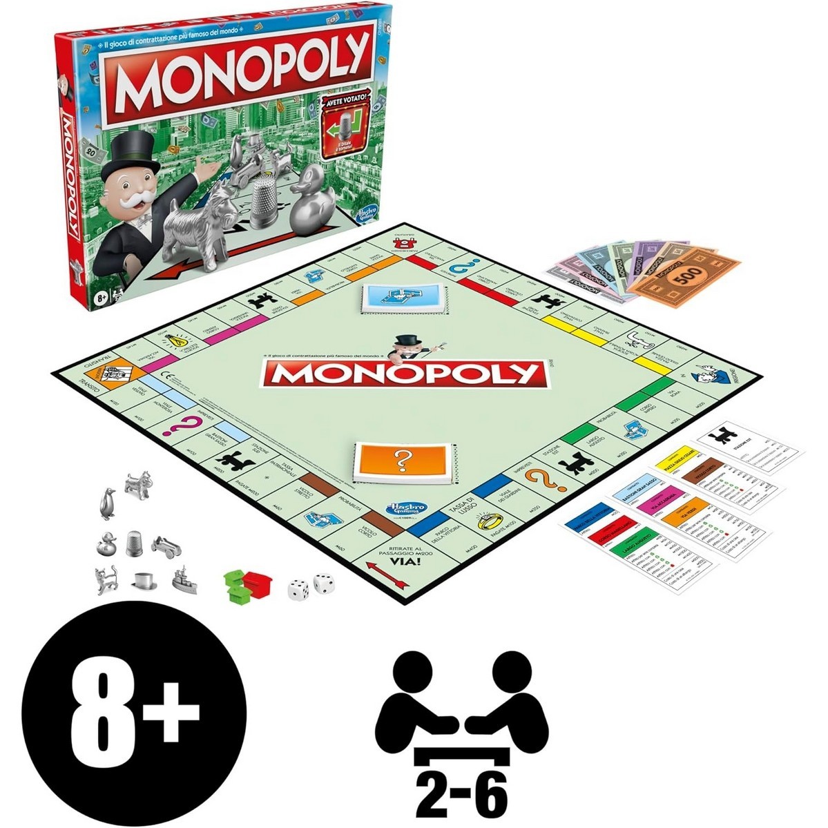 Monopoly Chance Gioco Da Tavolo Hasbro Gaming - F8555103