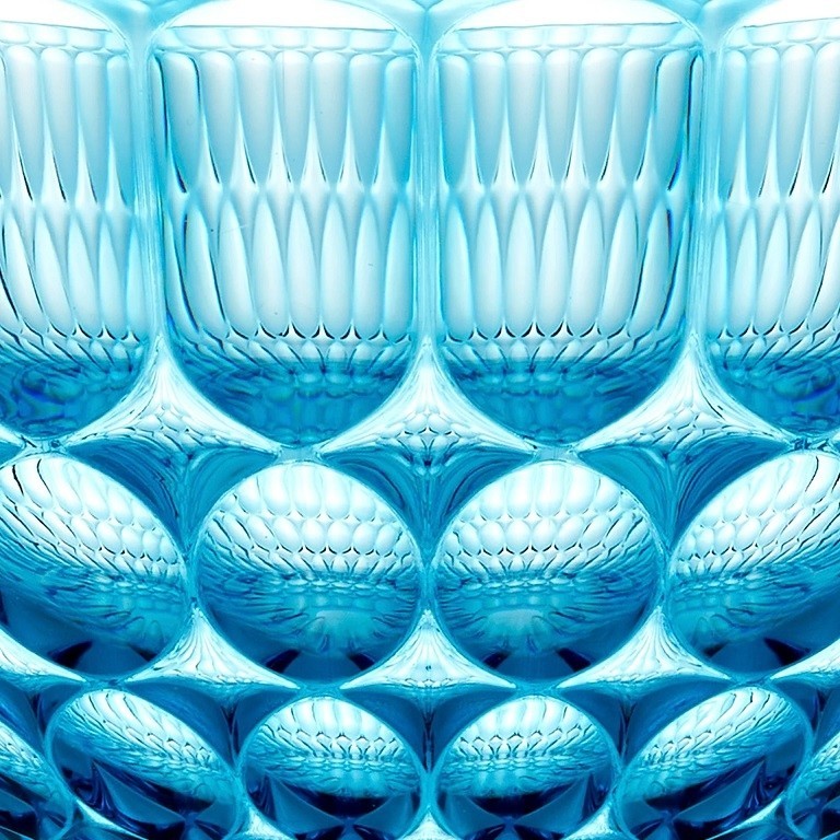 Acquista online Guzzini Vanity container L Ø25 x H10,9 cm bleu mer cod.129725AR81 Guzzini