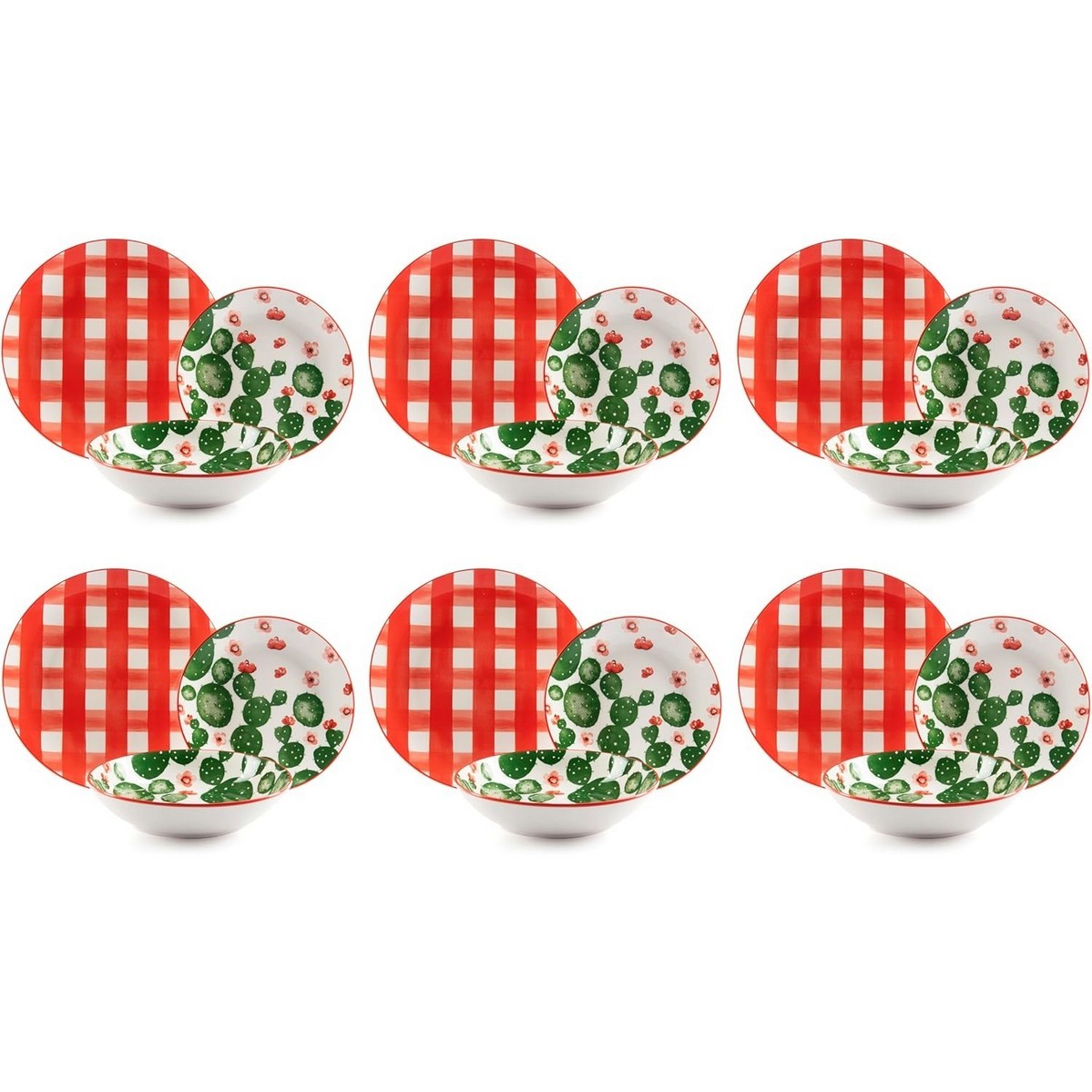 Acquista online Excelsa Arizona porcelain dinnerware set 18 pieces cod.69551 Excelsa